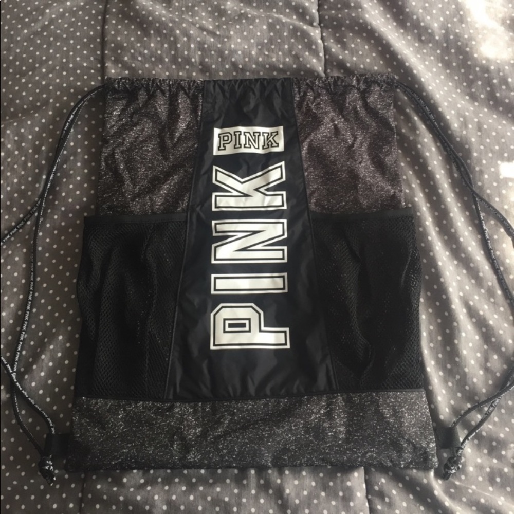 PINK! Drawstring Bag NWOT